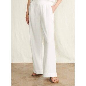Blanco‎ White wide leg gauze like pants (XXL)